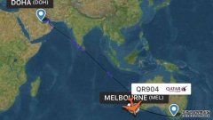 卡塔尔航空飞往墨尔本的QR904航班备降到了珀斯