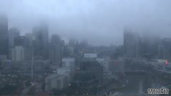 今天早上墨尔本被大雾笼罩