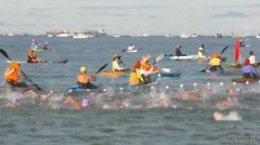 2500多人参加今天的Rottnest海峡游泳比赛