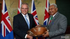 莫里森总理到斐济举行双边会谈后，回到澳洲