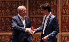 莫里森恭贺特鲁多连任加拿大总理