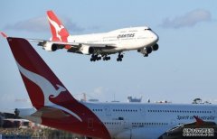 澳航最后一班国际航班班机飞抵悉尼
