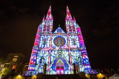 悉尼圣玛丽教堂圣诞灯光秀