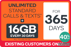 $26.50 PER MONTH, Kogan Mobile 365 Day 16GB EXTRA LARGE Plan