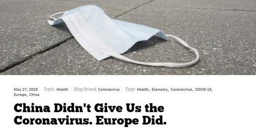 美媒：新冠病毒是从欧洲传进美国的，不是中国