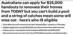 今天起！澳人可申领$2.5万“购房补贴”，申领条