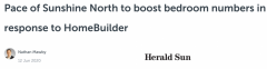 因HomeBuilder补助，澳开发商改变计划！多建卧室、