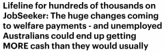 JobSeeker结束后，福利金申领或有大变化！失业澳