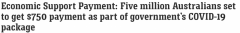 就在7月15日，澳政府再发$750补贴！领取人资格公