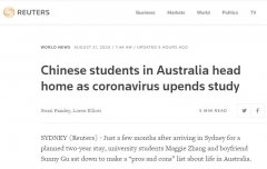 在澳中国留学生因疫情陷入纠结——到底回不回