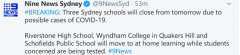 今日闭校！悉尼3所学校疑似学生感染新冠，相关