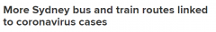悉尼更多公交火车受疫情影响！同行者需速度自