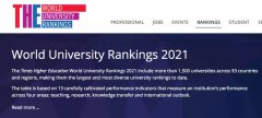 2021泰晤士世界大学排名出炉！澳洲大学刷新记录