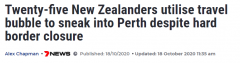 继墨尔本后，又有25名新西兰游客经悉尼“溜进”