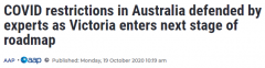 澳多地“解封”，专家警告：“冒险”恢复正常