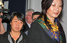 Ma Xin Xin's mother Jin Zhou (left) and aunt Hong Zhou. Photo / Paul Estcourt