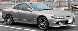 Nissan Silvias (pictured), Subaru Imprezas and BMW coupes are criminals' favourites