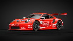 Porsche with Coca Cola