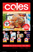 Coles 11月25日-12月1日折扣，清洁用品、冰淇淋半价