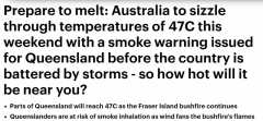 气温直逼50度！澳洲开启“火炉”模式，山火还在