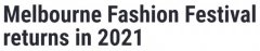 2020墨尔本时装节受疫情影响中断，明年3月再次回