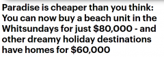 6万澳元买沿海度假屋？细数澳洲房价最低地区（