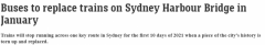 1月1日起，悉尼海港大桥火车停运10天，民众可乘