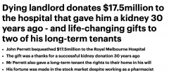 澳洲老人生前住旧屋，去世后捐出全部家当$175