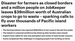 边境限制下，澳洲农场出现2.6万个岗位空缺！农