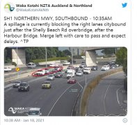 奥克兰海港大桥发生事故后续：道路已恢复