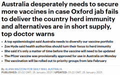 澳洲“重仓”牛津疫苗，本土生产5000万剂！专家