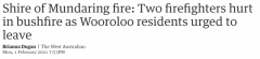 珀斯山火蔓延，7栋房屋被烧毁，两名消防员受伤