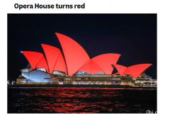 悉尼歌剧院点亮“中国红”！新州州长发推拜年