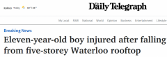 Waterloo发生坠楼事件，男孩从公寓楼顶跌落紧急送