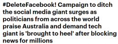 “删除FB！” 全球网民发起抵制Facebook运动，多国