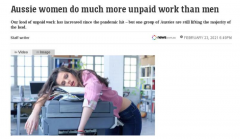 澳洲统计局：女性无偿做家务超过男性 你家谁做
