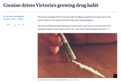 维州成“毒窝”  维州民众吸食可卡因比例全澳最