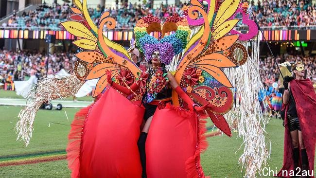 There were plenty of colourful costumes. Picture: NCA NewsWire/Flavio Brancaleone