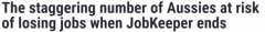 3月31日JobKeeper补贴结束，11万澳人恐失业！这些行
