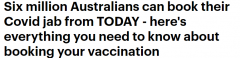 今日起，澳洲新冠疫苗计划进入新阶段！600万澳
