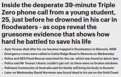 澳男被困车里，溺死洪水中，刚拿到第一份工作