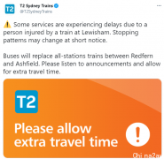 【突发】悉尼城铁撞人，T2线大面积延误，Ashfi