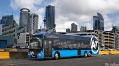 奥克兰发布首辆氢能源巴士 将投入试运营
