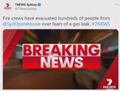 悉尼歌剧院出事，数百人被紧急疏散，而两年前