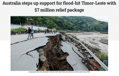 澳洲回应东帝汶洪灾援助请求 将提供700万元救济