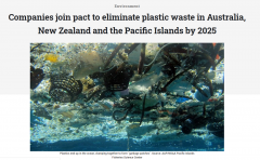 共同应对塑料危机 澳新及太平洋岛屿内超60个组