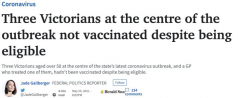 墨尔本三分之一人不愿打疫苗！连医生都这么想