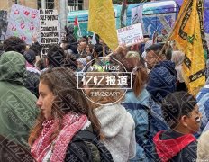 【突发】悉尼市政厅广场爆发反以色列游行，人