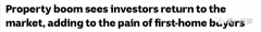 澳洲投资者强势进场!首置业者已被逼到无路可走