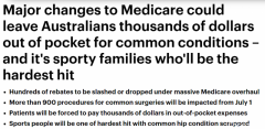 澳Medicare即将改革，预计7月开始！900多项手术退